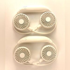 Portable Neck Fans 3 Speed USB Chargeable Great Condition